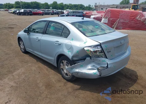 2012 Honda Civic Hybrid z USA, uszkodzony, nr VIN JHMFB4F20CS008837